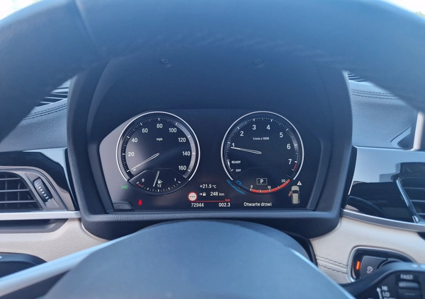 BMW X1 cena 124107 przebieg: 77123, rok produkcji 2020 z Jedlicze małe 277